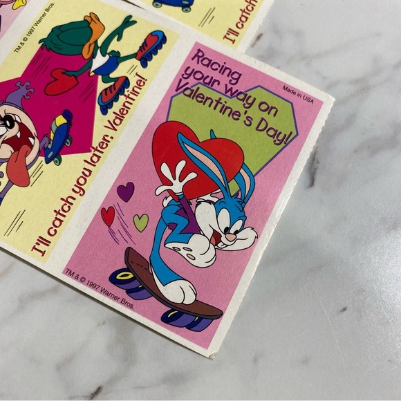 Vintage Looney Toons Valentines Day Cards lot 1997 Warner Bros - Picture 4 of 15